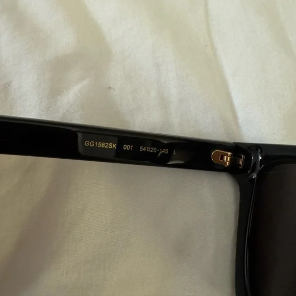 authentic stylish square Gucci Black/Bluish Sunglasses - Picture 11 of 15